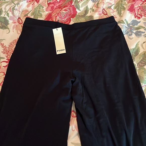 FUZZI Size XXL Sailor Pant 6-Button Pull-On Classic INK Black Stretch $299 NEW - Picture 3 of 13